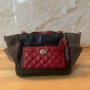 Coach Park Quilted Leather Mini Tote Crossbody ( COACH F49865)